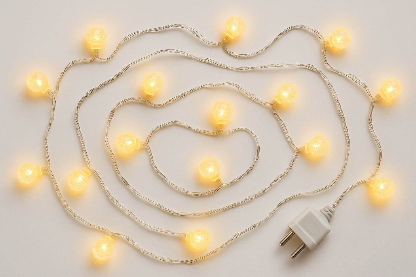 16 LED Crystal Ball String Lights - Product Shot