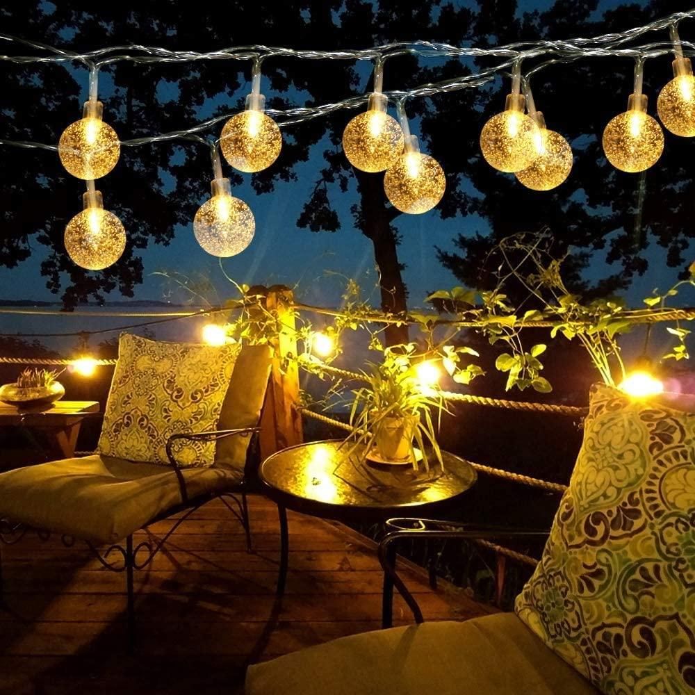 GlowGlobe™ – Warm White LED Ball String Lights